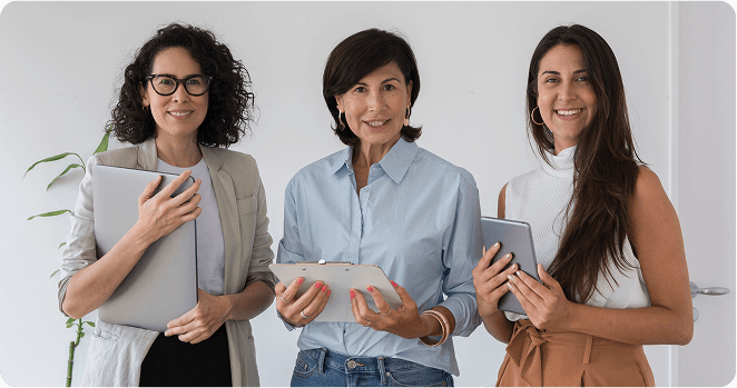 Women consultants standing