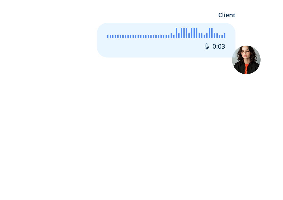 Voice-powered booking